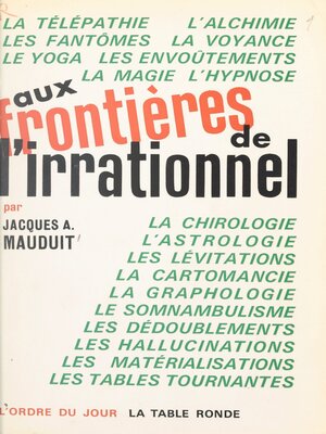 cover image of Aux frontières de l'irrationnel